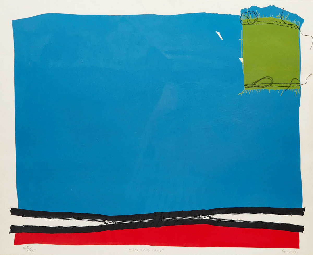 Pierre Ayot, Sleeping Bag, serigraph, 1969