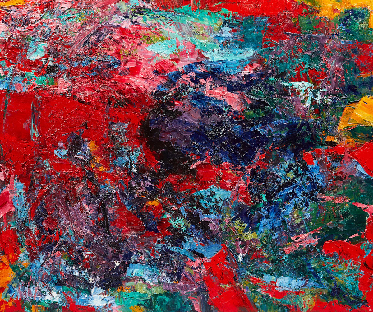 John Barkley, Untitled (Abstract), oil on canvas, 2003