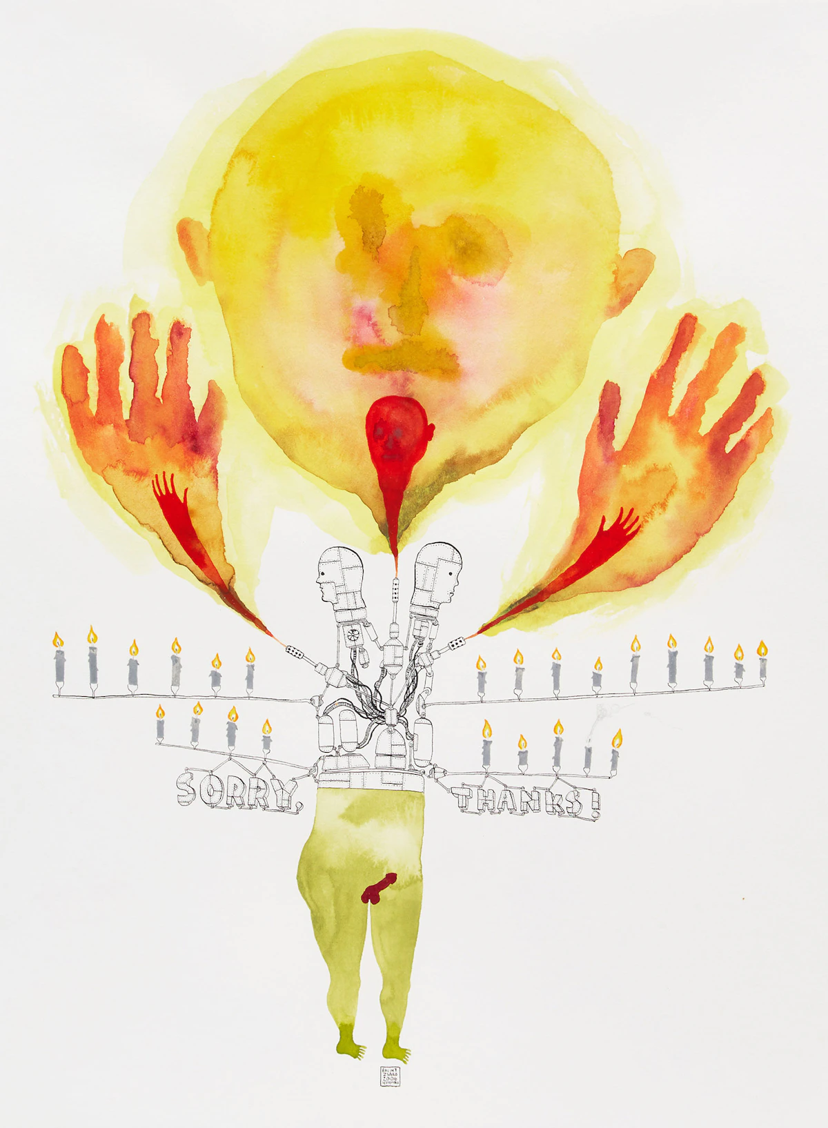 Balint Zsako, Love Stories , watercolour and ink on paper, 2006