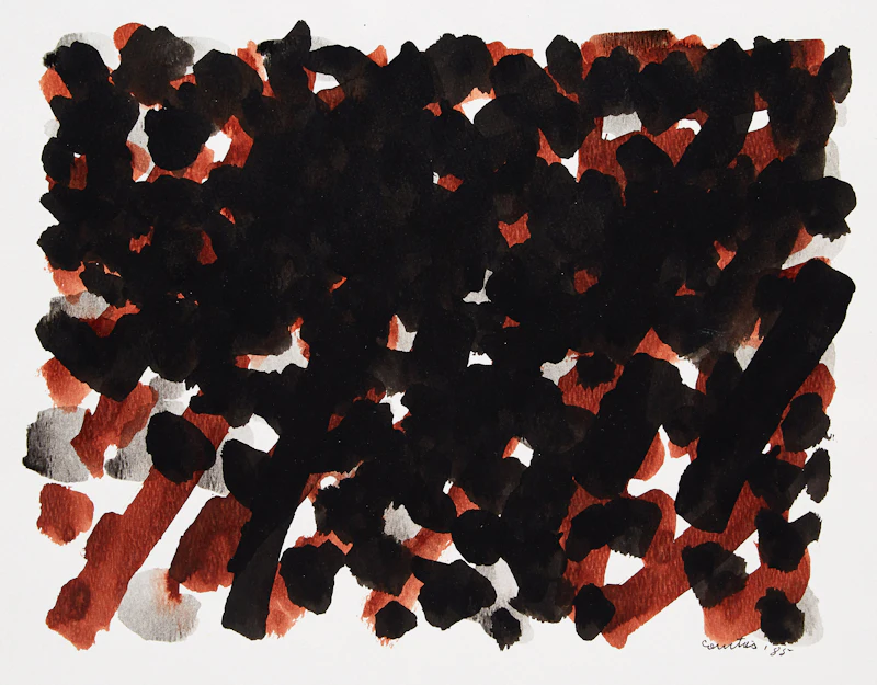 Ulysse Comtois, Abstraction , ink and watercolour