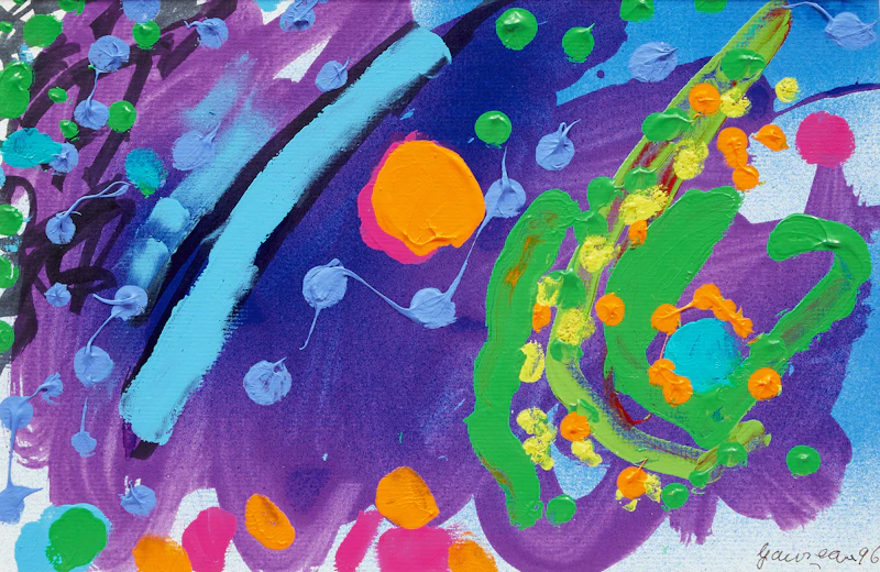 Pierre Gauvreau, Péché Mignon, mixed media on paper