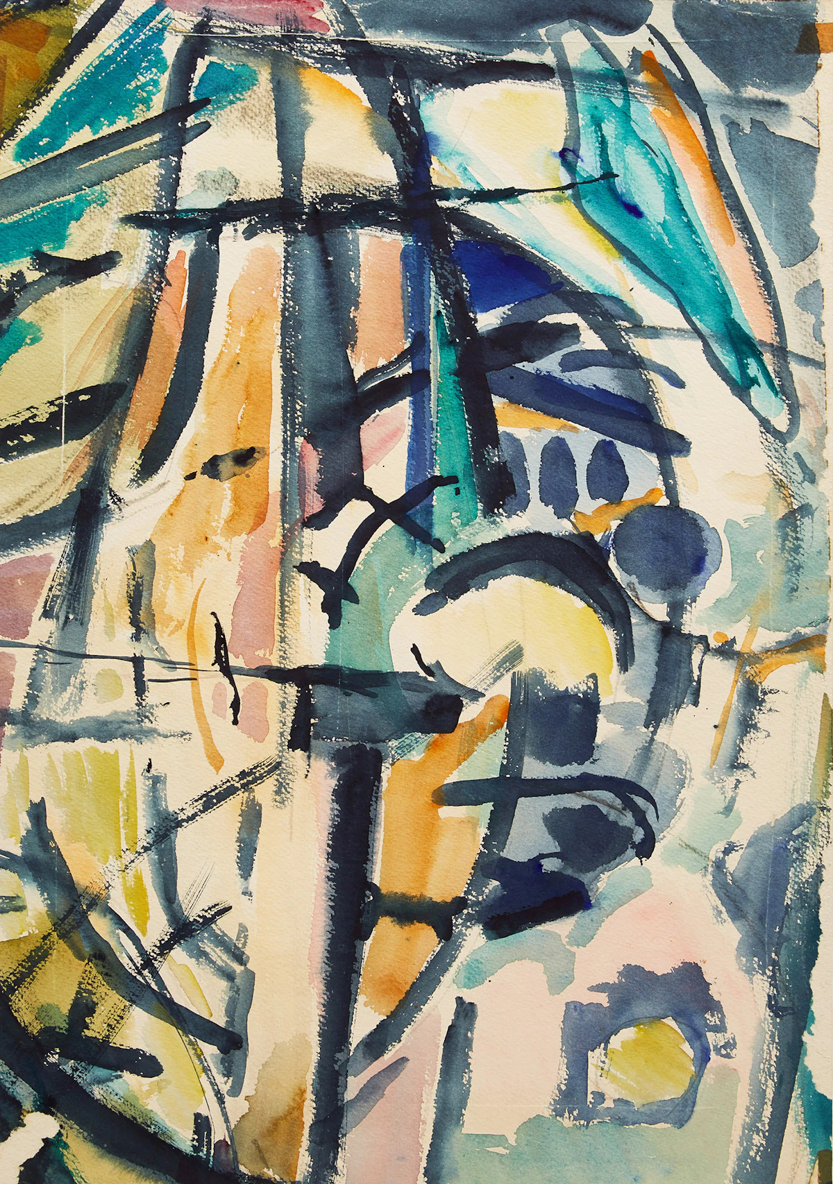 Edmund Alleyn, Sans titre, watercolour on paper, circa 1960