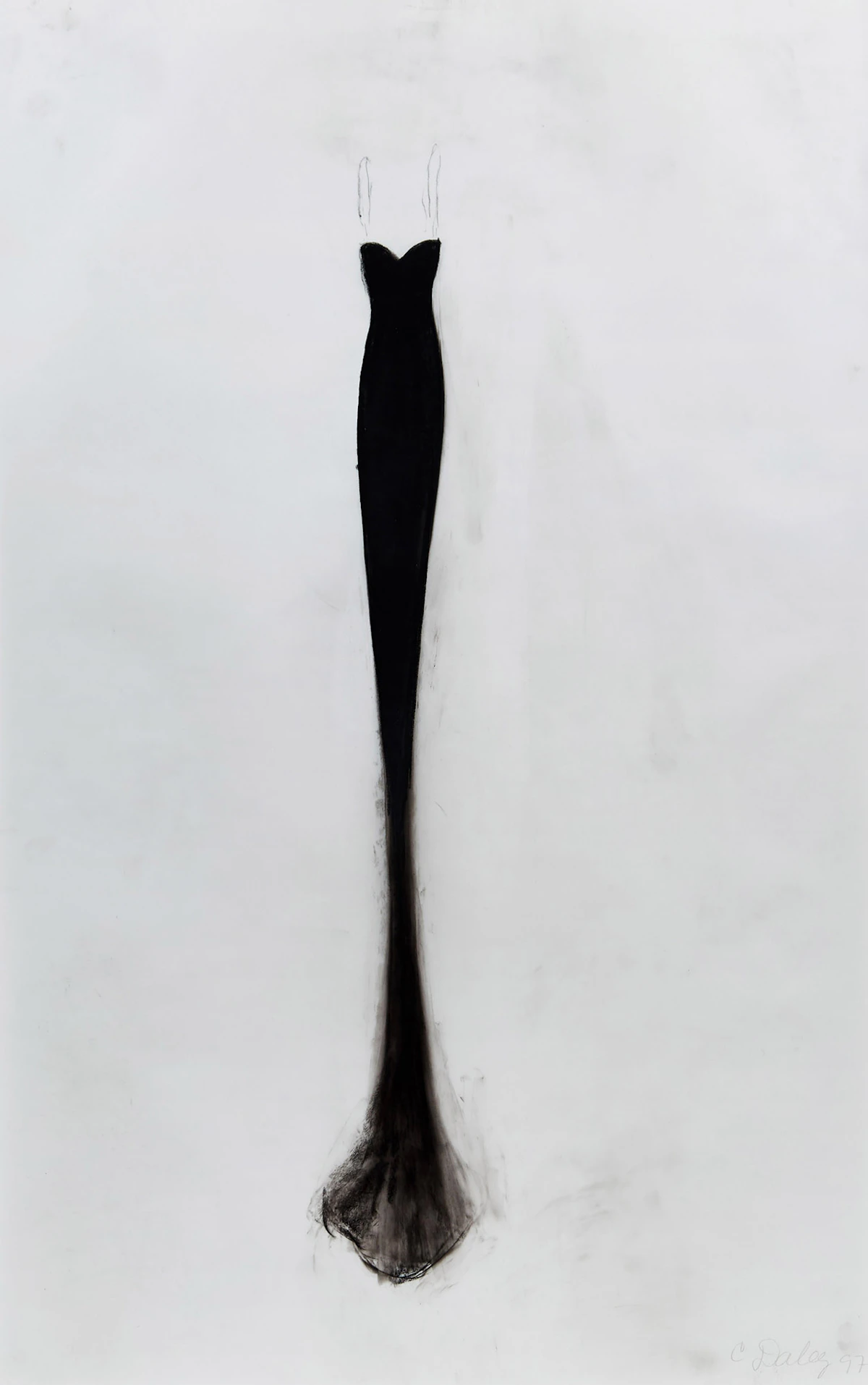 Cathy Daley, Untitled (Dress) (1997), pastel on vellum, 1997