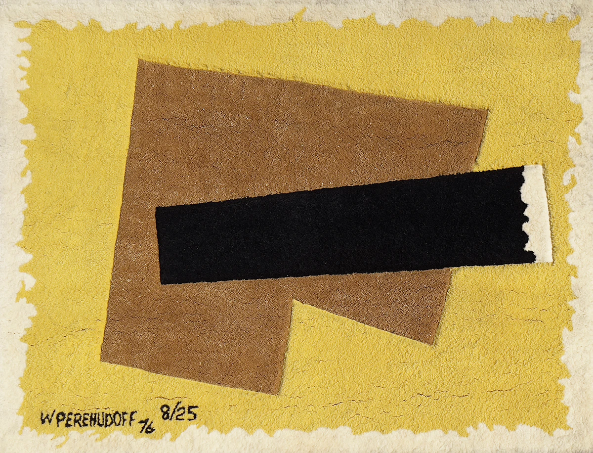 William Perehudoff, Untitled, acrylic fibre tapestry, 1976