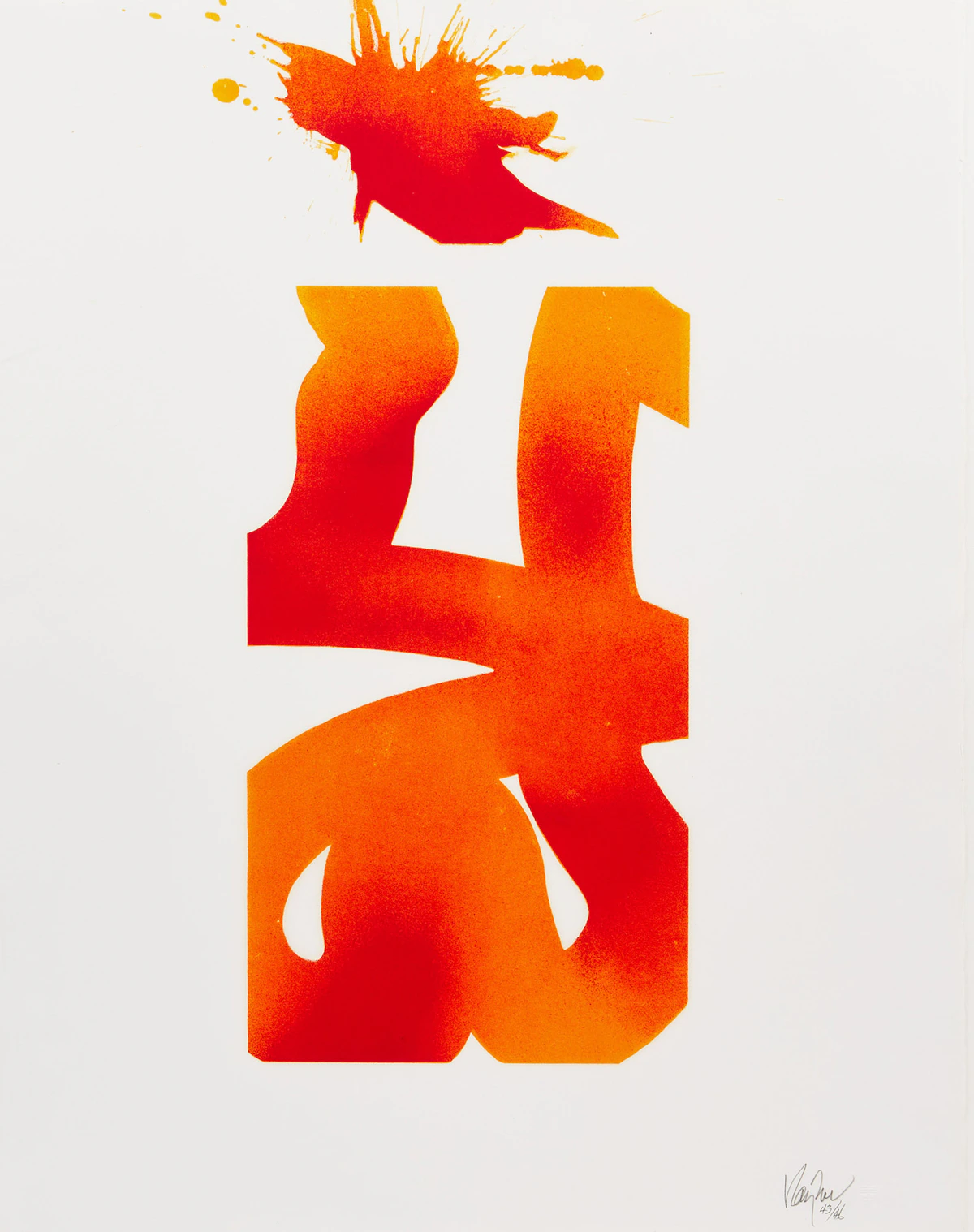 Gordon Rayner, Untitled Abstraction, colour serigraph