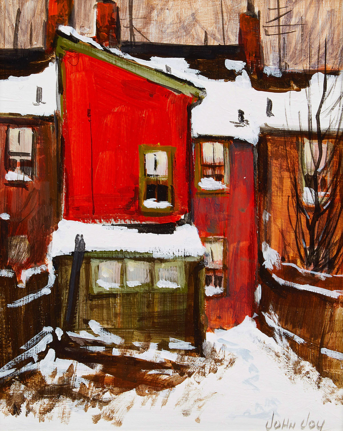 John Joy, Logan Avenue, oil on board, 2007