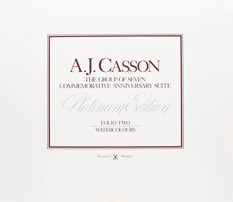 A.J. Casson: The Group of Seven Commemorative Anniversary Suite; Folio Two: Watercolours by Alfred Joseph Casson