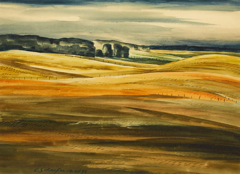Evening Light Near Roseville, Waterloo County by Carl Fellman Schaefer