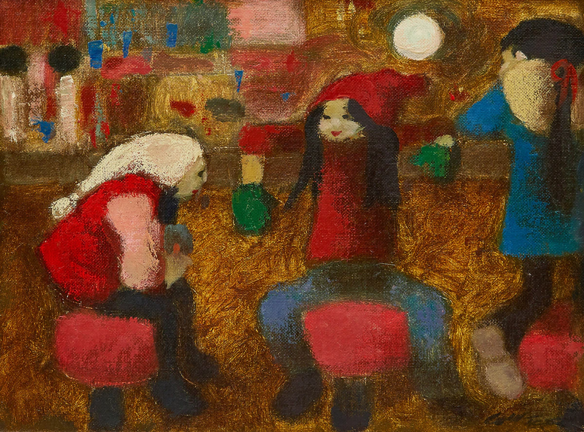 William Arthur Winter, Pop Shop, oil on canvas board, 1981