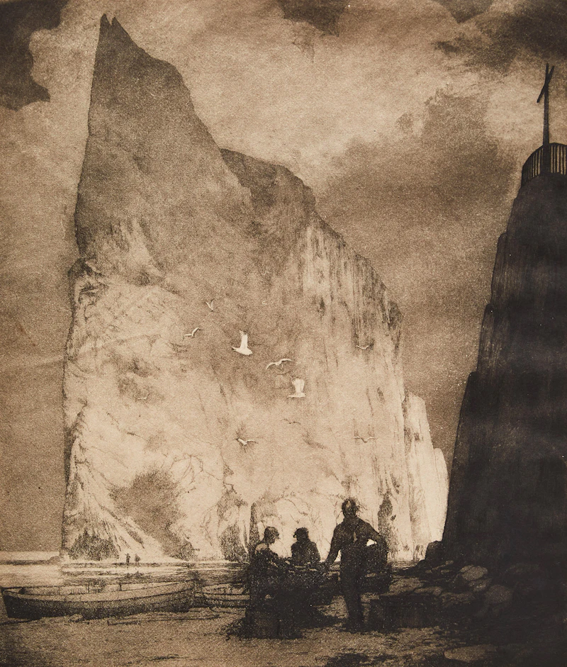 Percé Rock, Percé Quebec by Samuel Herbert Maw