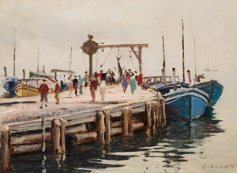 The Tuna Wharf, Wedgeport, N.S. by Robert Wakeham Pilot