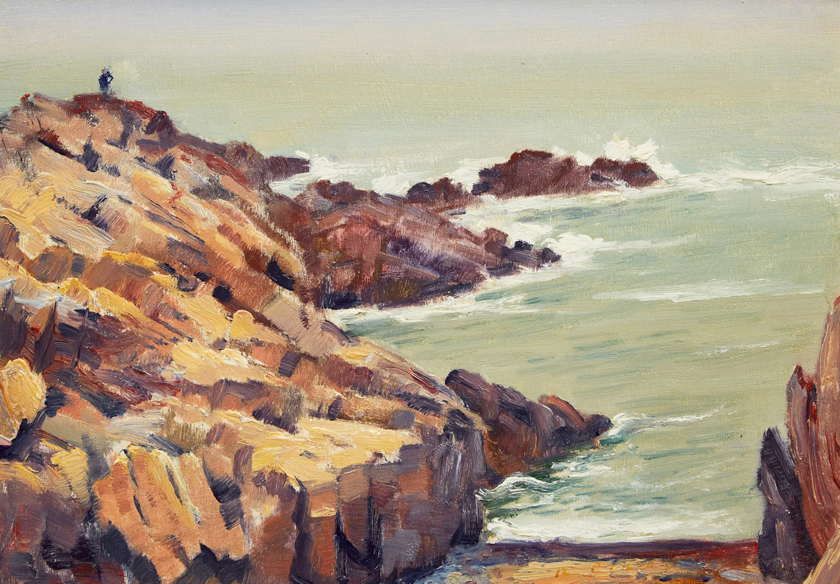 Robert Wakeham Pilot, Atlantic Coast, oil on board, 1965