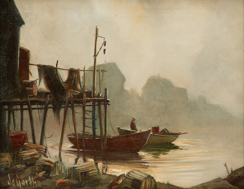 Misty Cove (Peggy’s Cove, Nova Scotia) by William Edward deGarthe