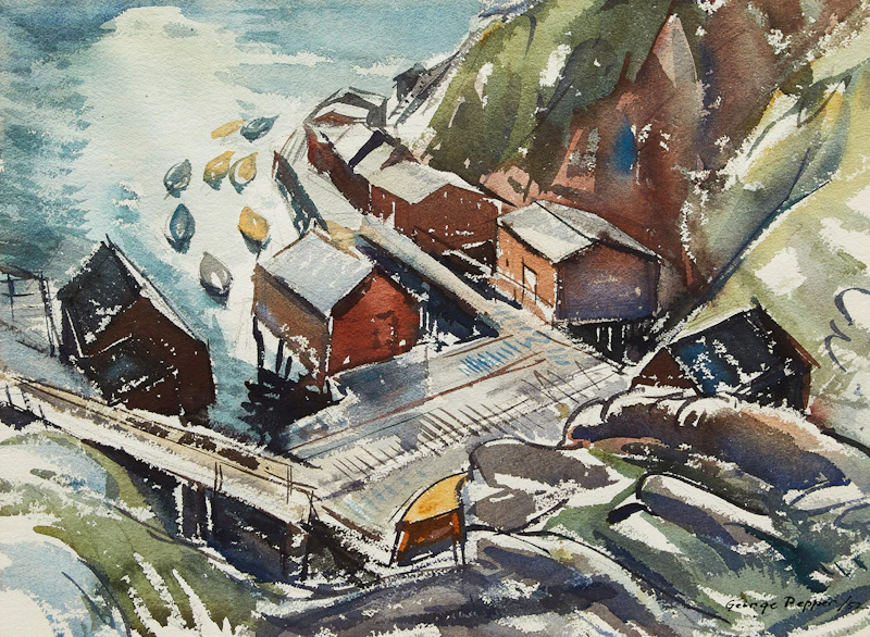 Fishing Station, Newfoundland by George Douglas Pepper