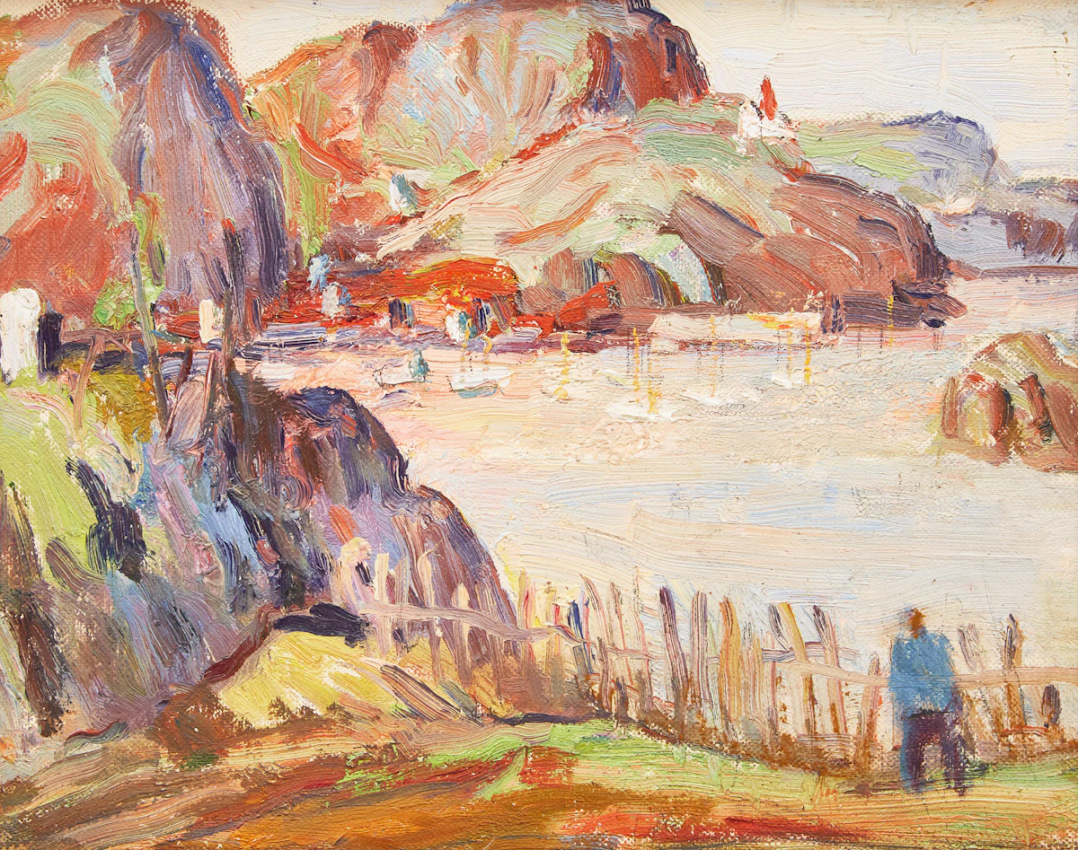 George Paginton, Newfoundland, oil on canvas laid on board, 1954