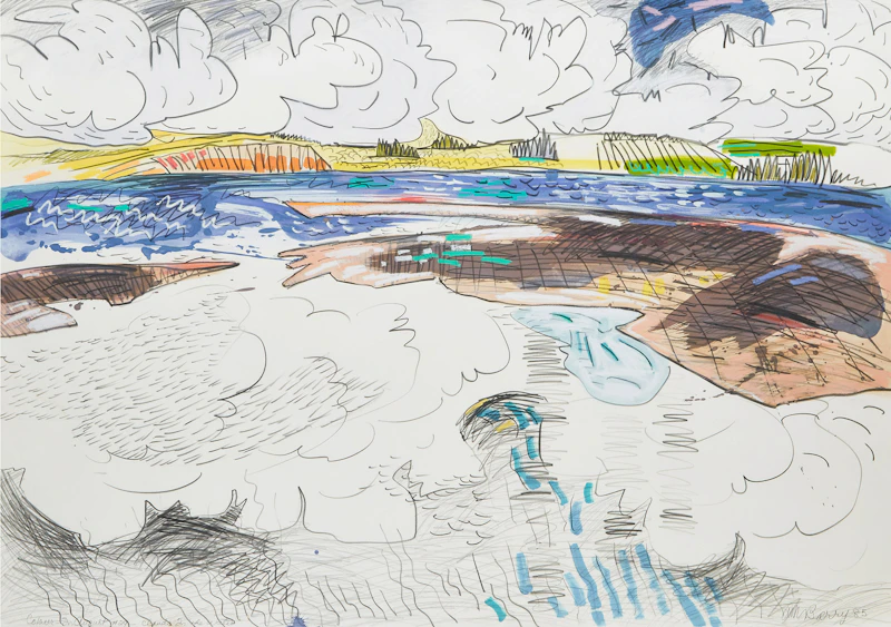 Colour in August #29 - Clouds on the Water by Anne Meredith Barry