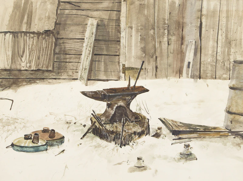 Jugs & Anvil (Burton, NB) by Thomas de Vany Forrestall