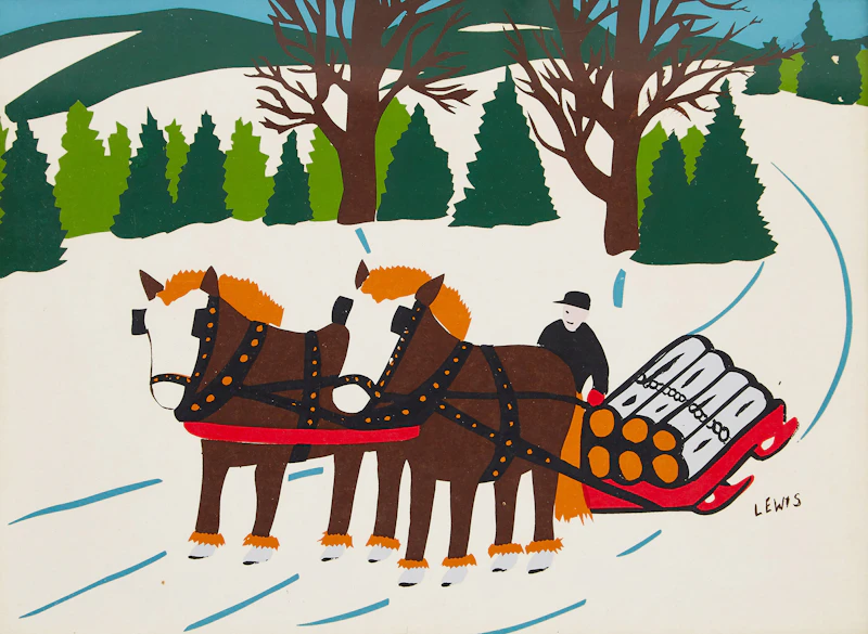 Sleighing Scene by Maud Lewis (Bill Ferguson)