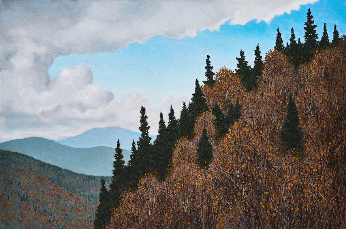 Philip Sybal, Appalachian Peak, oil on canvas, 1999