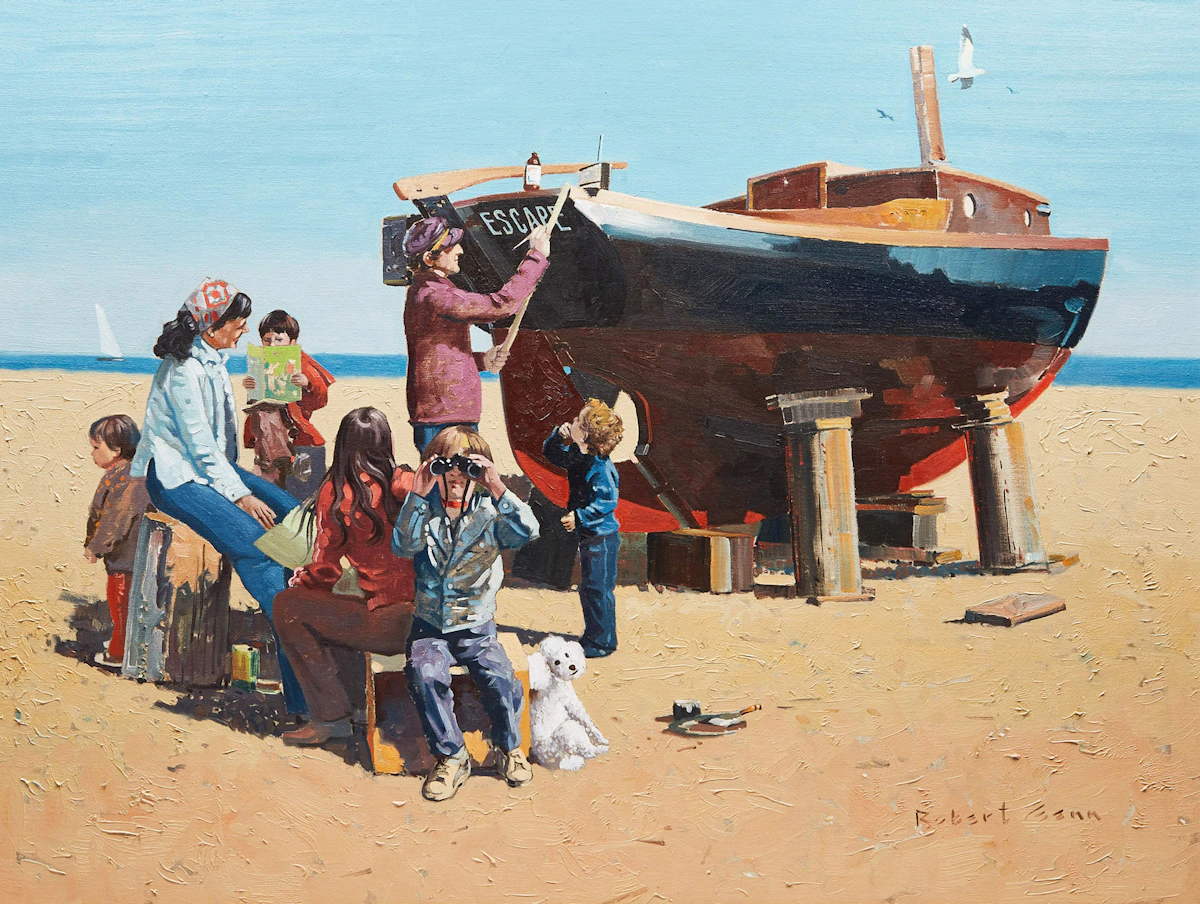 Robert Genn, Escape, oil on canvas, 1975