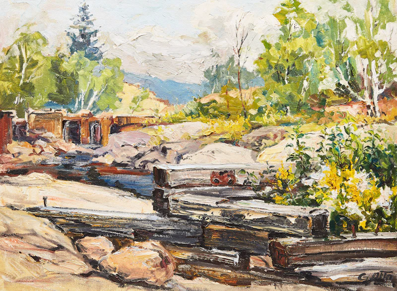 River in Spring by Guttorn Otto