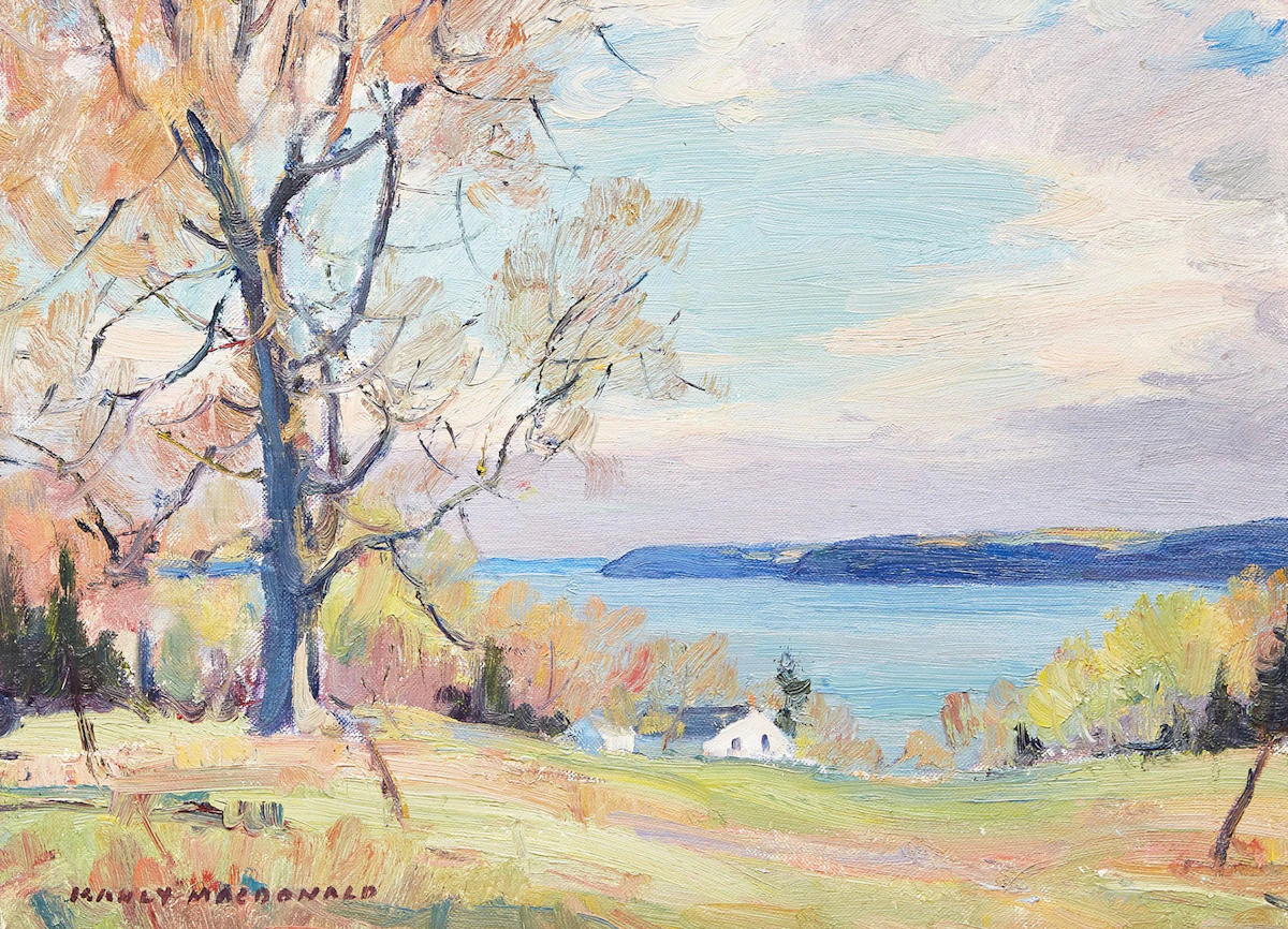 Manly Edward MacDonald, Home by the Lake, oil on canvas