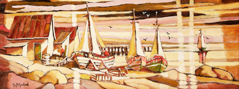 Le vent dans les voiles (Maine USA) by Jean-Guy Desrosiers