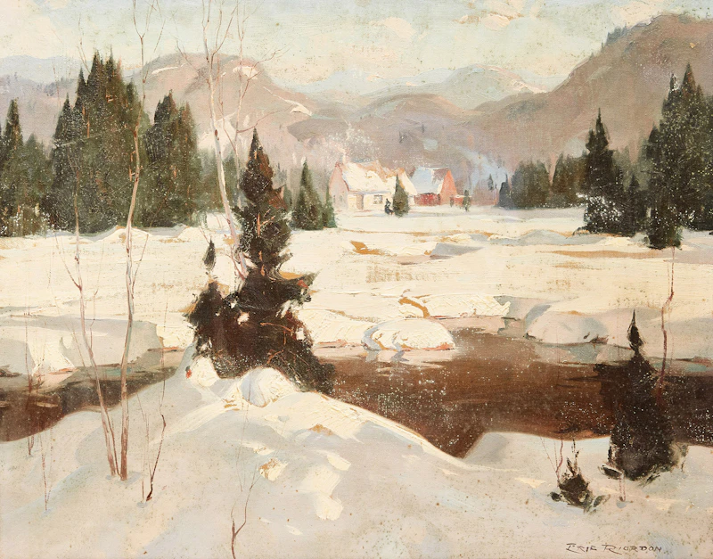 Winter in the Laurentians by Eric Riordon