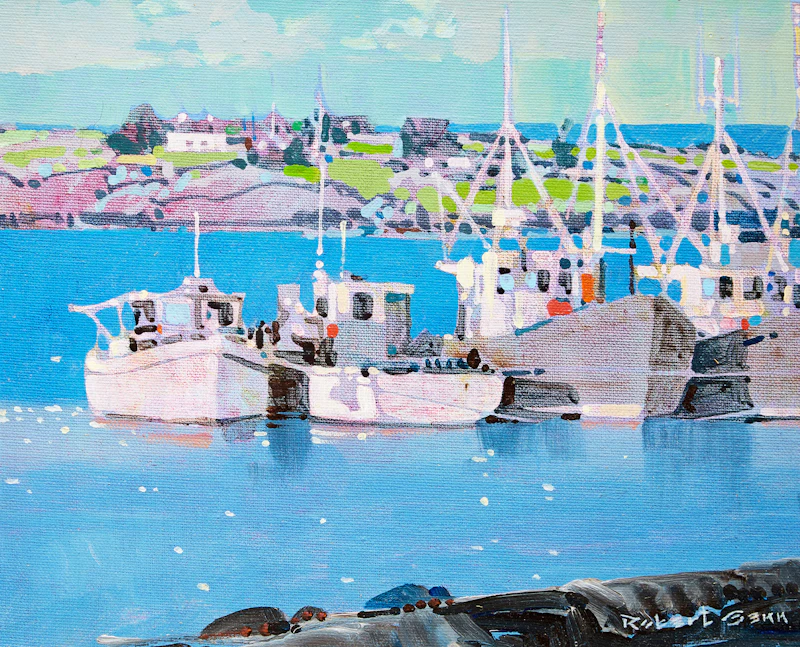 Harbour Concarneau, Brittany by Robert Genn