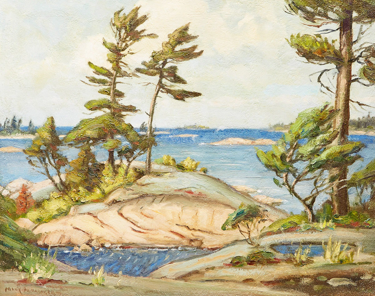 Frank Shirley Panabaker, May - Georgian Bay, oil on masonite