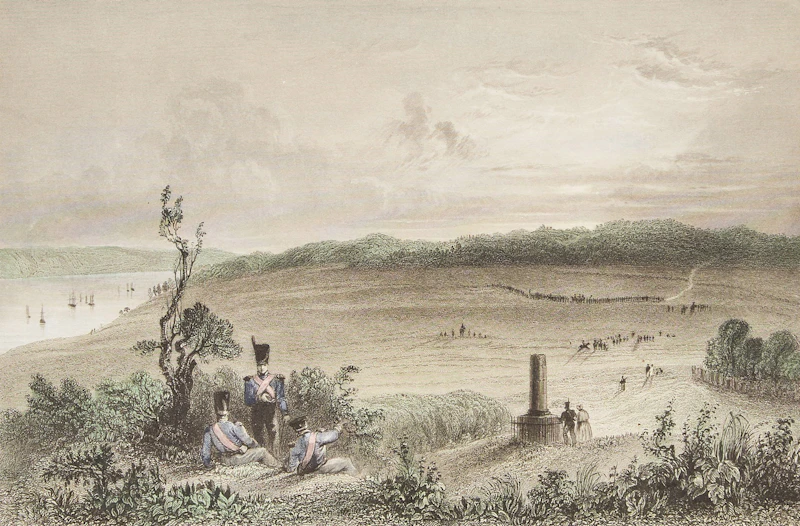 The Plains of Abraham, Near Quebec; Fish Market, Toronto;  Lake of The Two Mountains; Lily Lake ( St. Johns ); Montreal From The Mountain by William Henry Bartlett