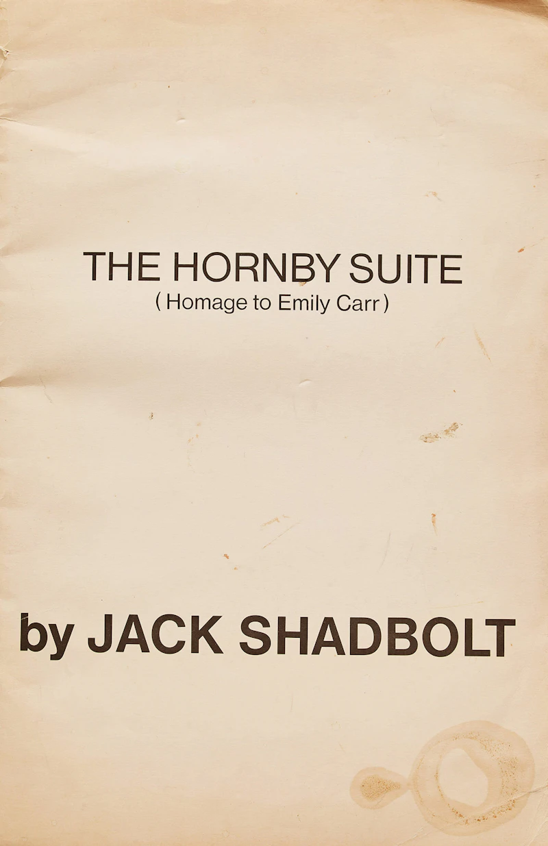 Hornby Suite (Homage to Emily Carr) (partial) by Jack Leonard Shadbolt