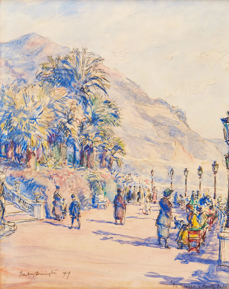 La Terrasse à Monte Carlo by Frank Milton Armington