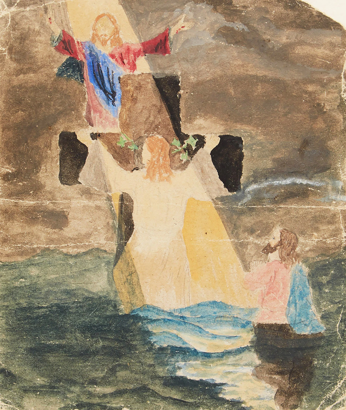 Bertram Richard Brooker, Simply to Thy Cross I Cling, watercolour
