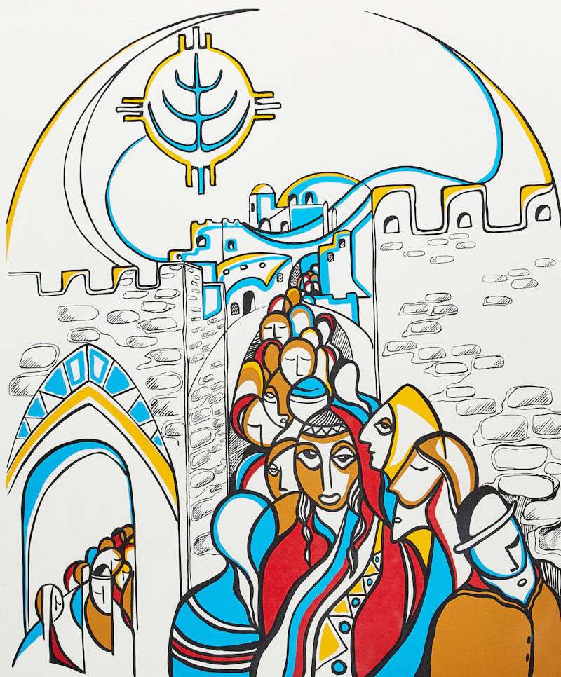 Jaffa Gate by Daphne Odjig
