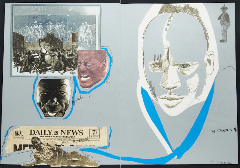 Black Revue (from the Portfolio “Some (Visual) Afterthoughts on the Boston Massacre”) by Larry Rivers