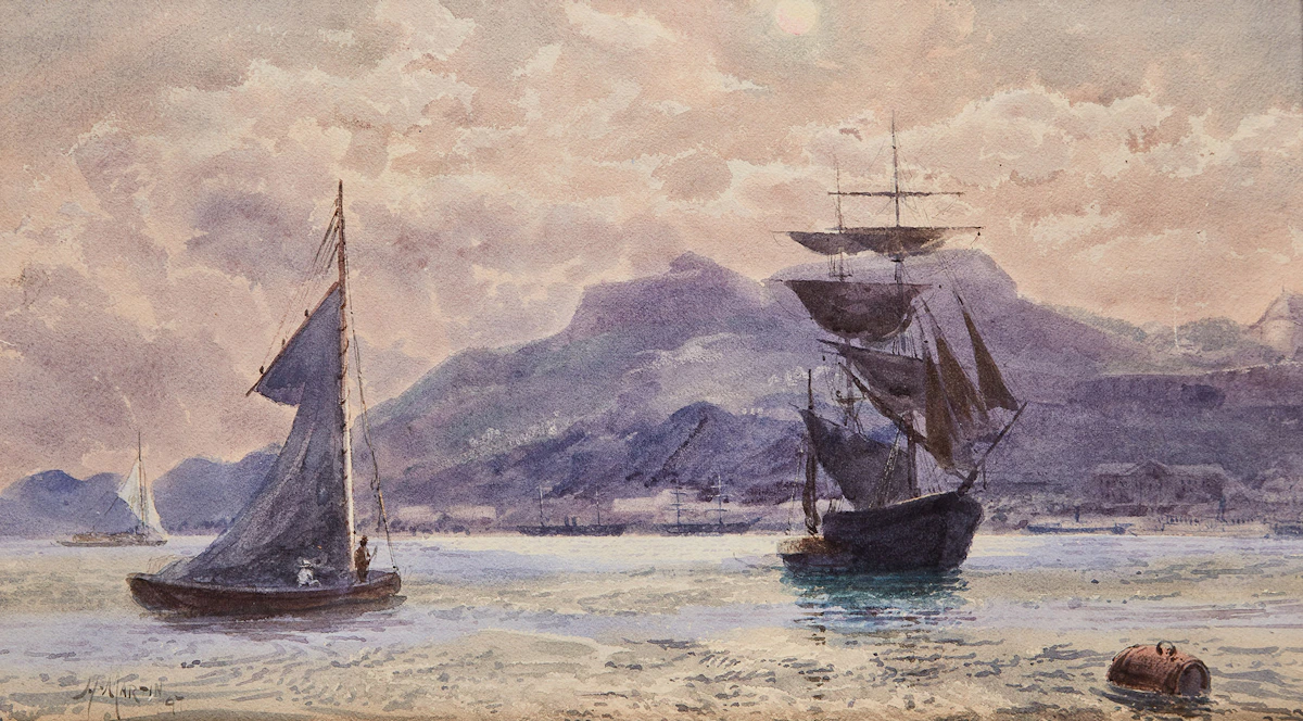 Henry Martin, Harbour, Quebec City, watercolour, 1897