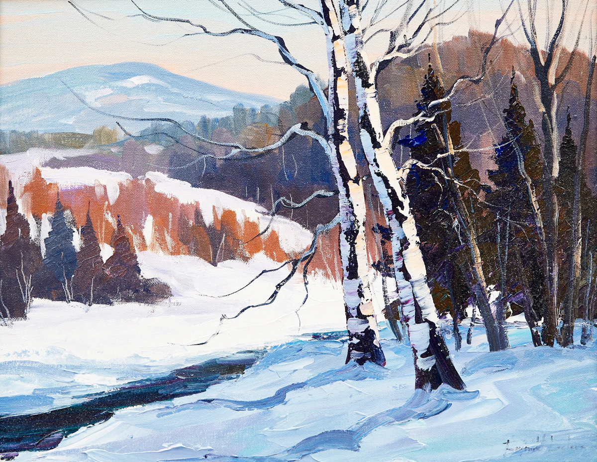 Raynald Leclerc, Stoneham, acrylic on canvas
