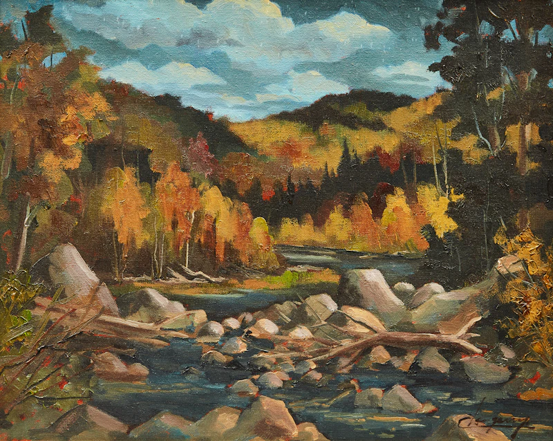 Rivière aux Mulets, Ste. Adele by Claude Langevin