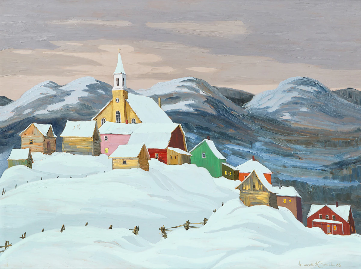 Vladimir Horik, Fin de journée à St. Hilarion (Day’s End in St-Hilarion), oil on board, 1983