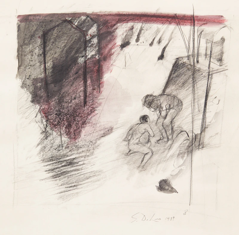 Sketch for Two Figures in an Arbour by Giuseppe Di Leo