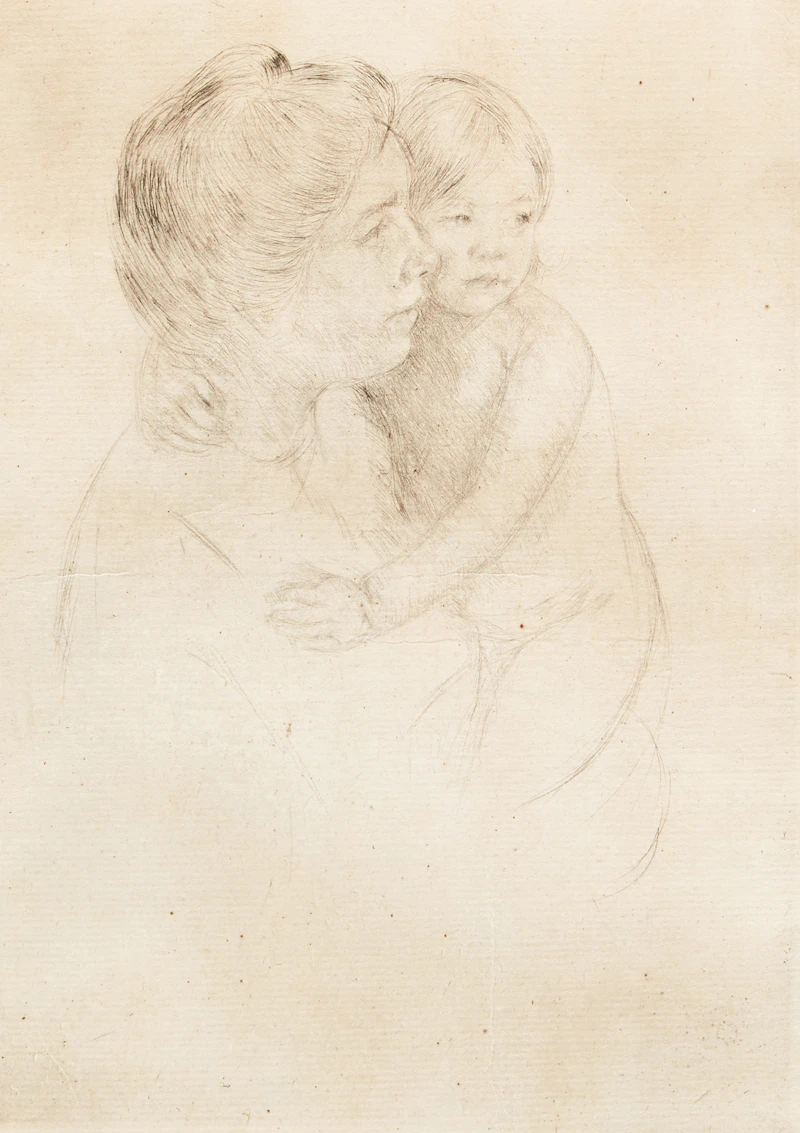 Denise Holding Her Child by Mary Cassatt