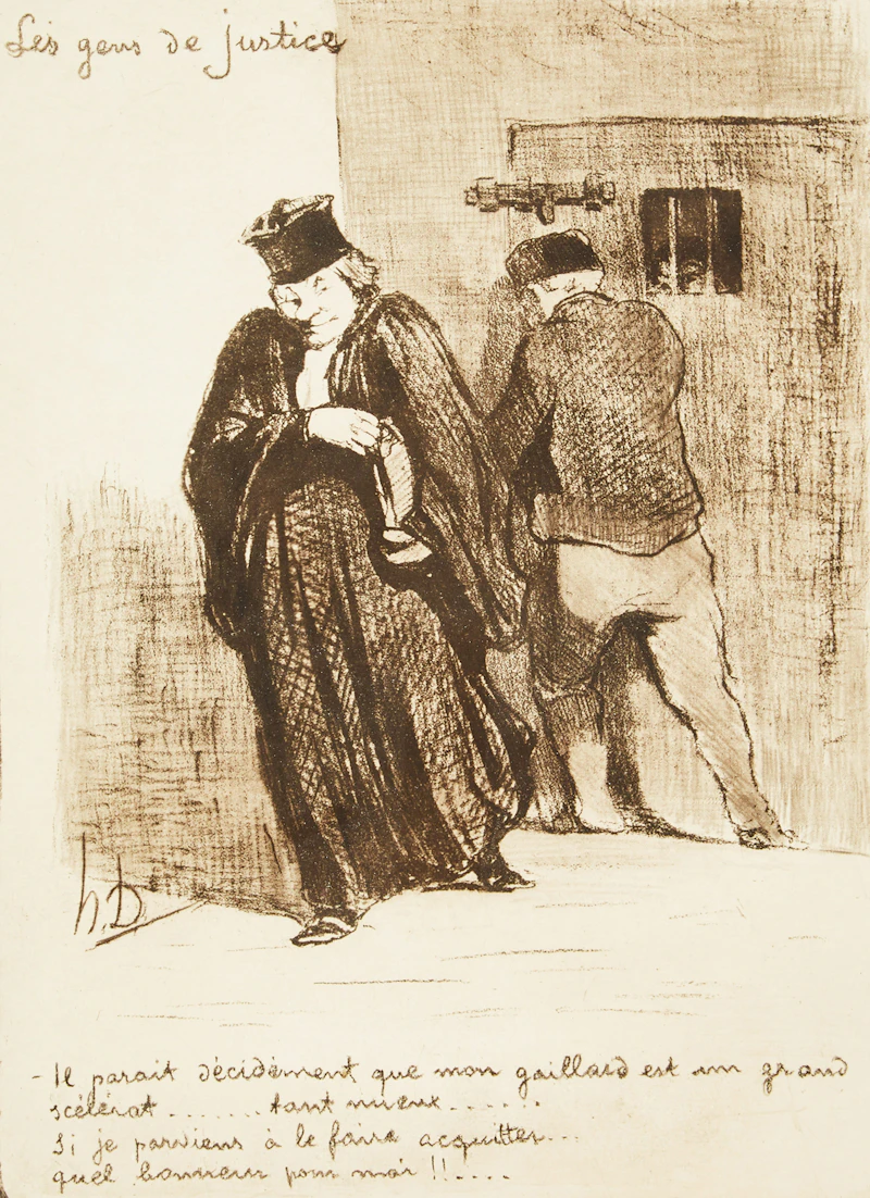 Les Gens de Justice no 4 by Honoré-Victorin Daumier