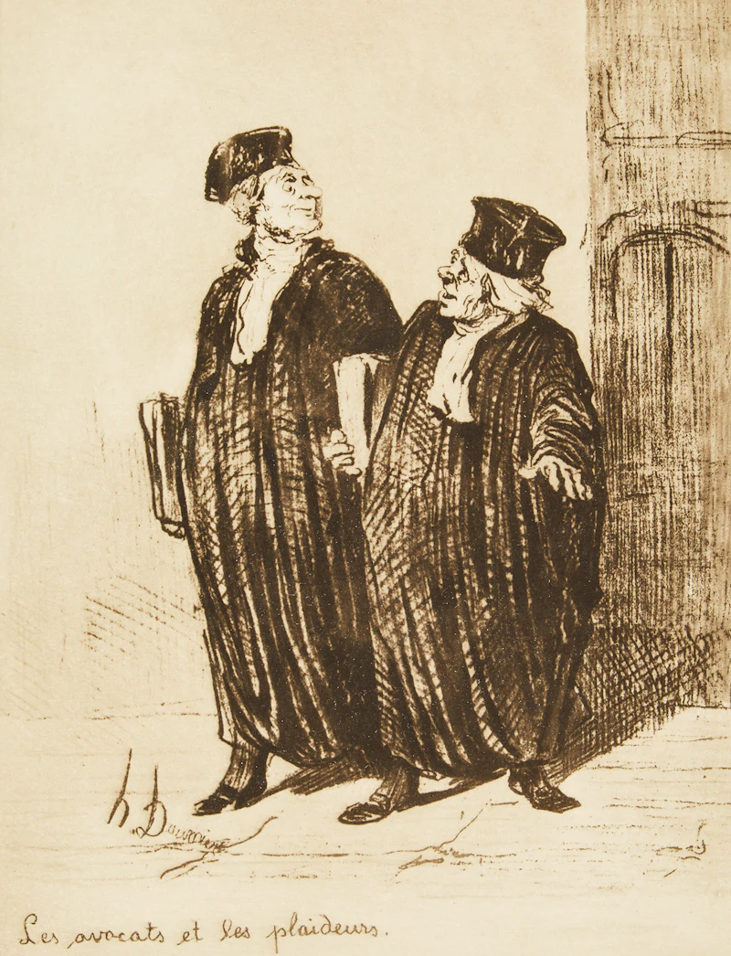 Les Gens de justice: Les avocats et les plaideurs by Honoré-Victorin Daumier