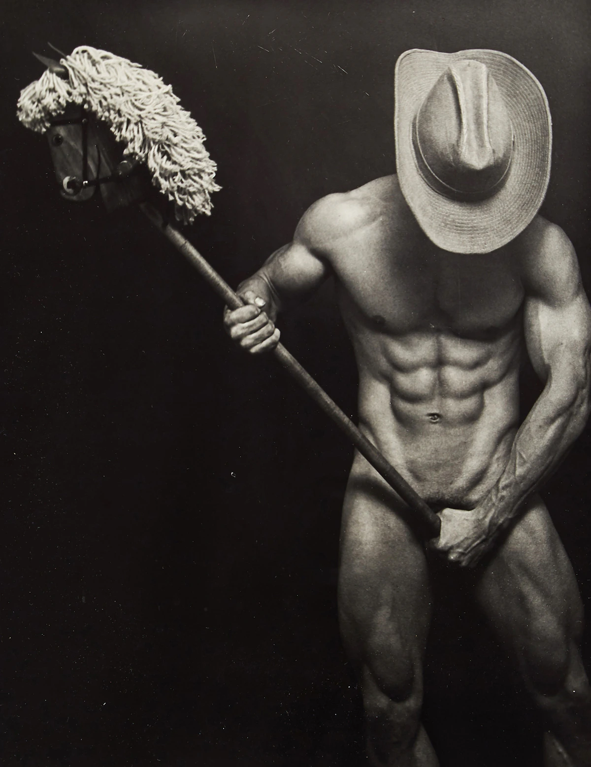 Richard  Plowright, Horse and Rider, silver gelatin print, 1989