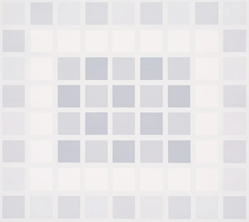Untitled (Abstract Silver); Untitled (Abstract Blue) by Roger-François Thépot