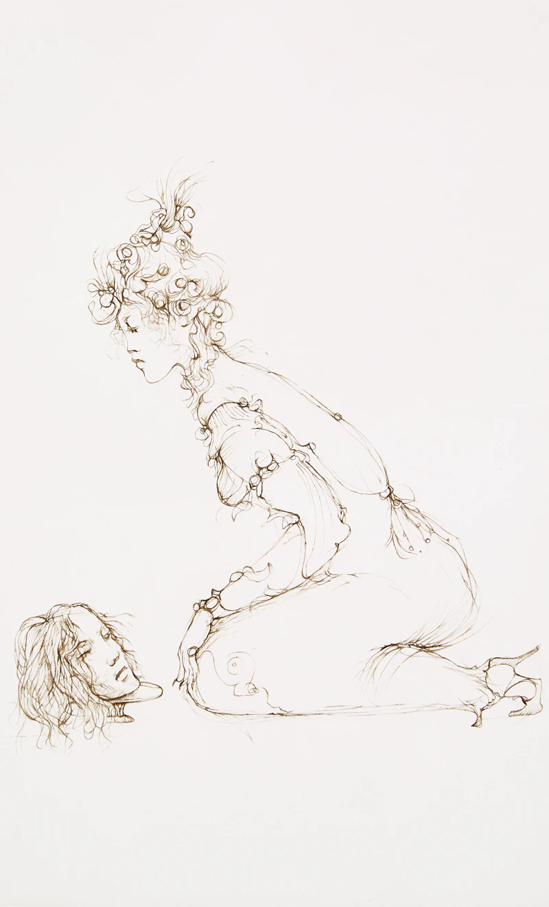 Le Livre de Monelle: Salome and John the Baptist’s Head by Leonor Fini