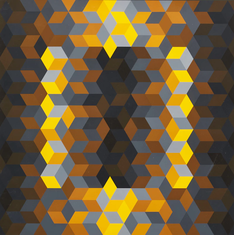 Ion-7 (from Hommage a L’ Hexagone) by Victor Vasarely