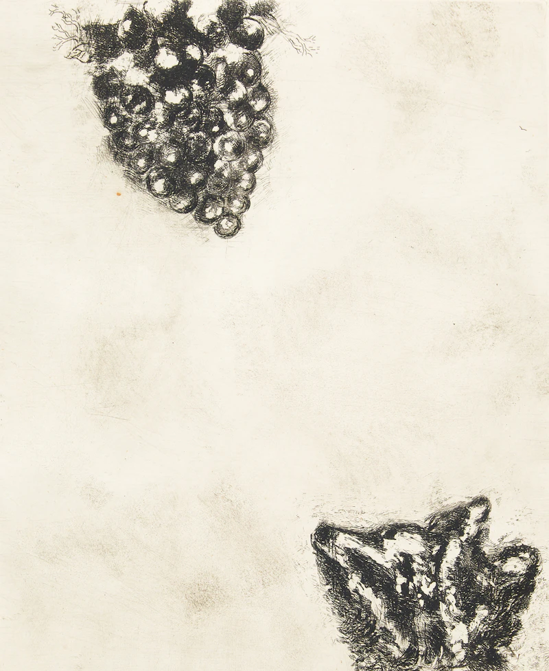 The Fox and the Grapes (from Les Fables De La Fontaine) by Marc Chagall