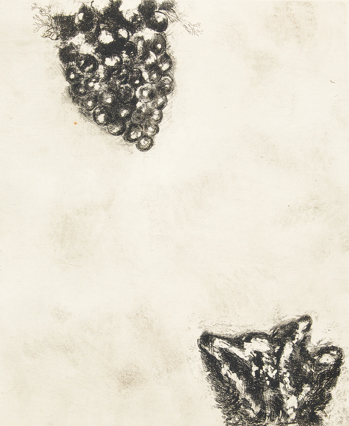 Marc Chagall, The Fox and the Grapes (from Les Fables De La Fontaine), etching